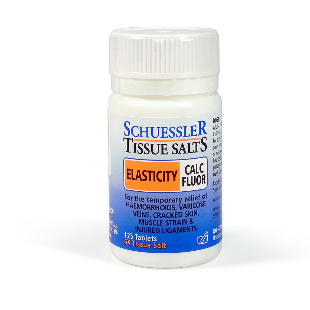 Martin & Pleasance Schuessler Tissue Salts Calc Fluor Elasticity 125 Tablets - Calc Fluor 6X