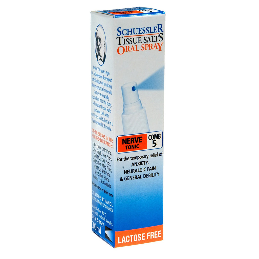 Martin & Pleasance Schuessler Tissue Salts Oral Spray Combination 5 Nerve Tonic 30mL - Comb 5 6X