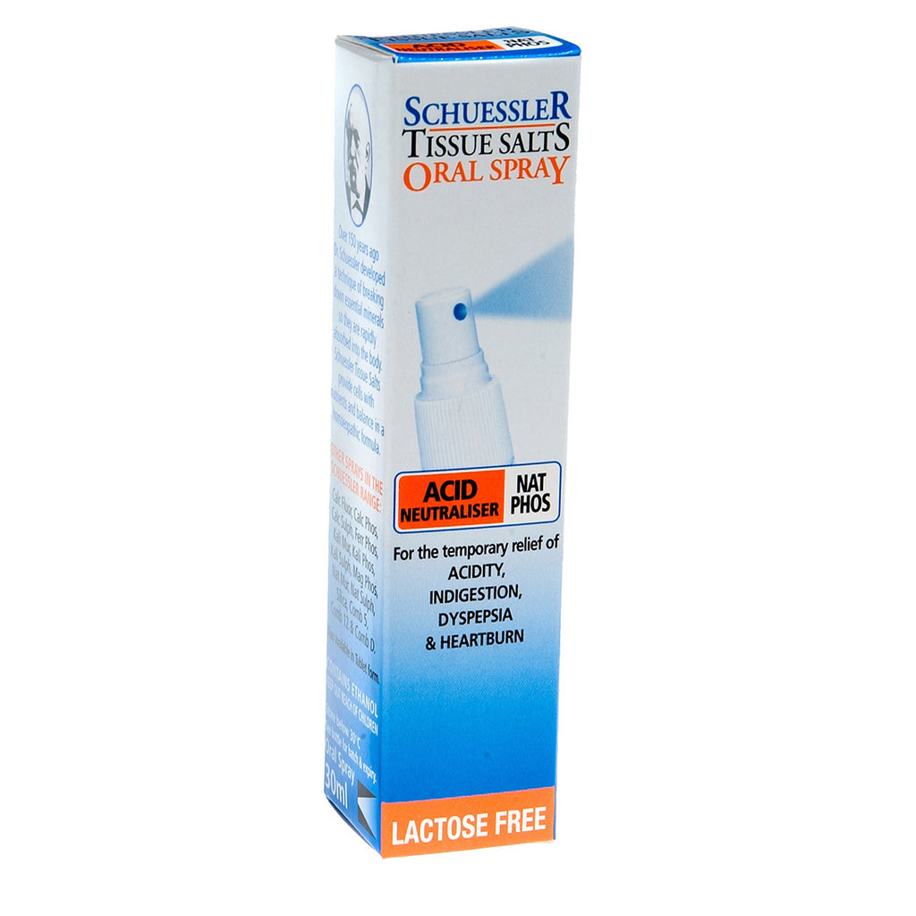 Martin & Pleasance Schuessler Tissue Salts Oral Spray Nat Phos Acid Neutraliser 30mL - Nat Phos 6X
