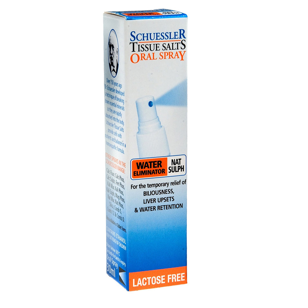 Martin & Pleasance Schuessler Tissue Salts Oral Spray Nat Sulph Water Eliminator 30mL - Nat Sulph 6X