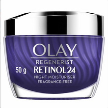 Load image into Gallery viewer, Olay Regenerist Retinol 24 Night Moisturiser Fragrance Free 50g
