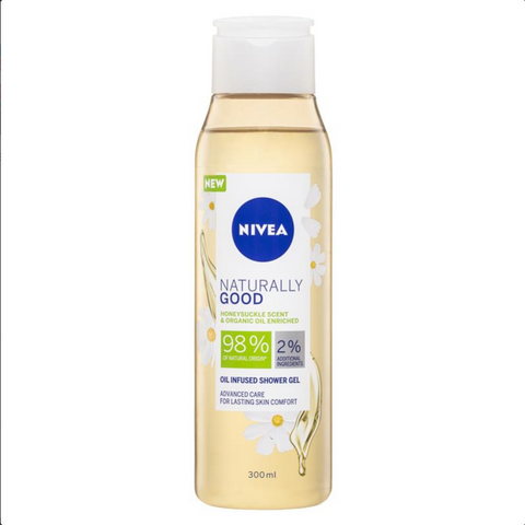 NIVEA Naturally Good Honeysuckle & Organic Oil Infused Shower Gel 300mL