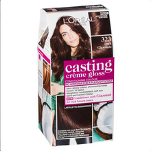 Load image into Gallery viewer, L&#39;Oreal Paris Casting Creme Gloss Semi-Permanent Hair Colour - 323 Dark Chocolate (Ammonia Free)