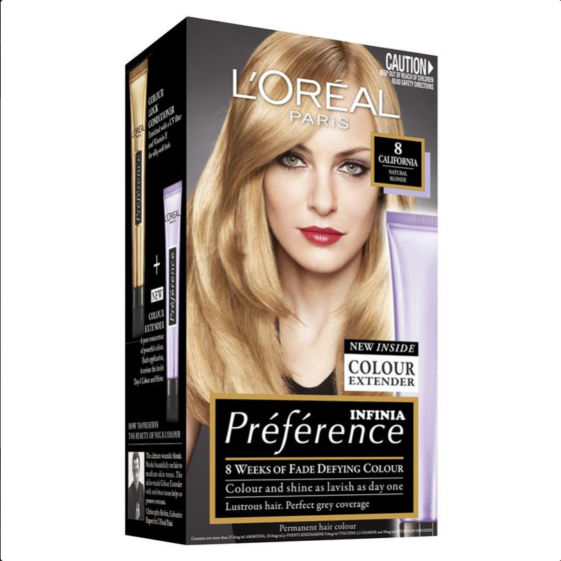 L'Oreal Paris Preference California 8 Light Blonde