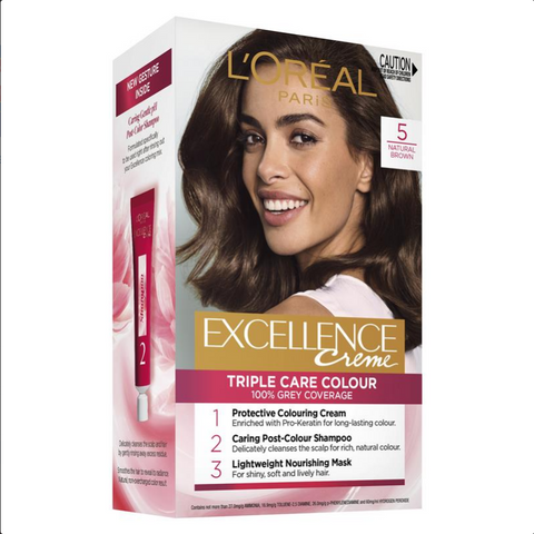 L'Oreal Excellence Creme 5 Natural Brown Hair Colour