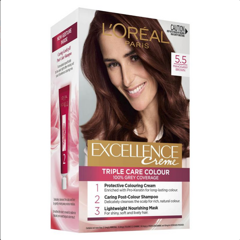 L'Oreal Excellence Creme 5.5 Mahogany Brown Hair Colour