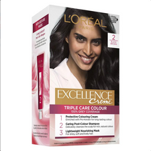 Load image into Gallery viewer, L&#39;Oreal Excellence Creme 2 Black Brown Hair Colour