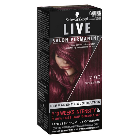 Schwarzkopf Live Salon Permanent 7.98 Violet Red