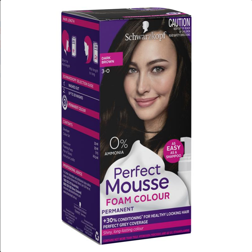 Schwarzkopf Perfect Mousse 3-0 Dark Brown