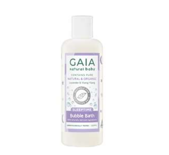 Gaia Natural Baby Sleeptime Bubble Bath 250mL