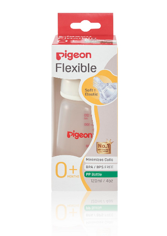 Pigeon Flexible Peristaltic PP Bottle 120mL