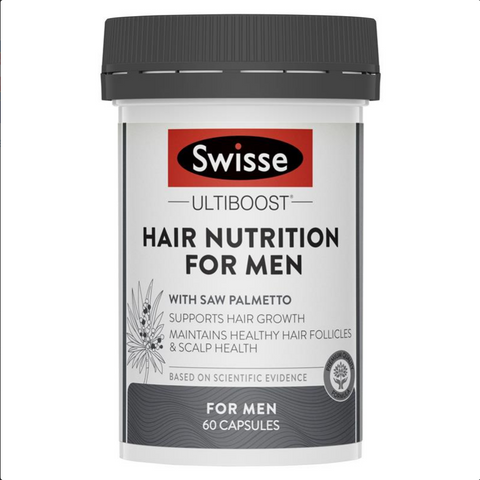 SWISSE Ultiboost Hair Nutrition For Men 60 Capsules