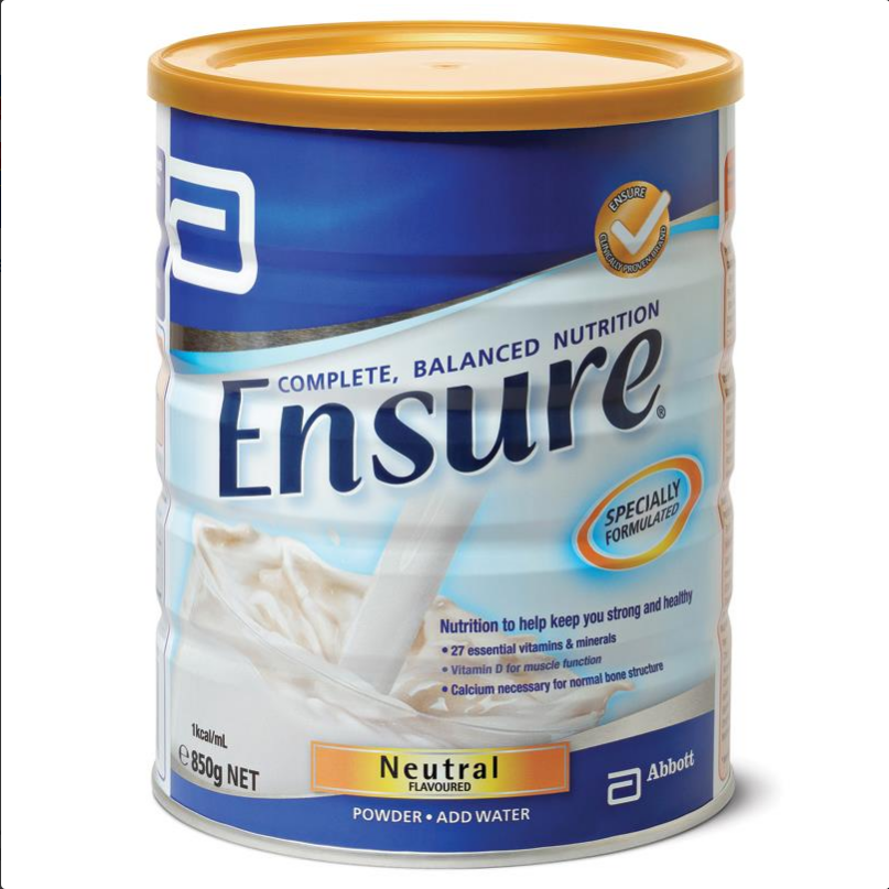 Ensure Milk Powder Neutral Flavour 850g (ships May)