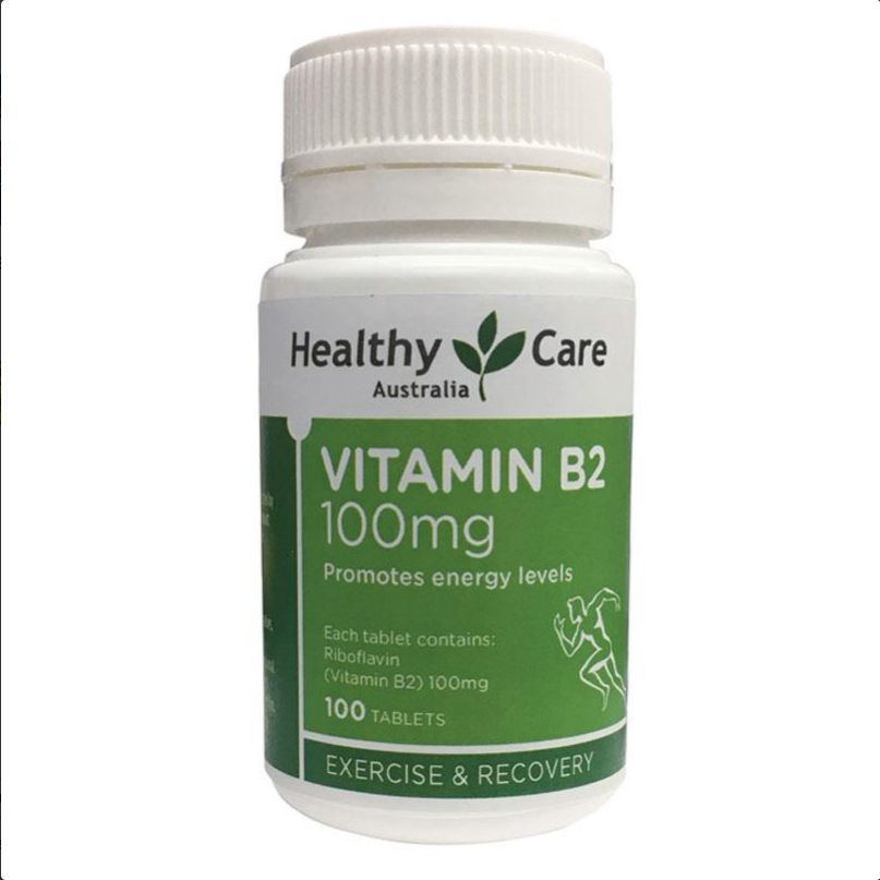 Healthy Care Vitamins B2 100mg 100 Tablets