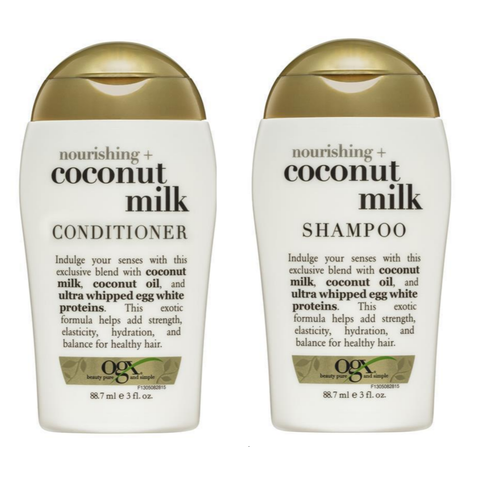 OGX Nourishing Coconut Milk Shampoo + Conditioner 2 x 88.7mL