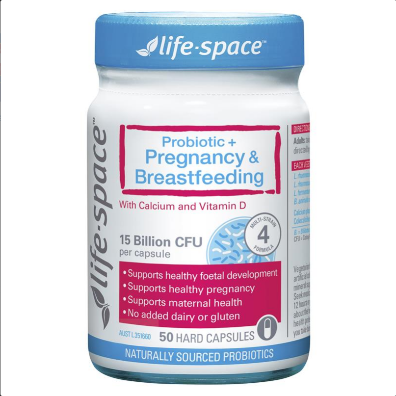 Life-Space Probiotic + Pregnancy & Breastfeeding 50 Capsules