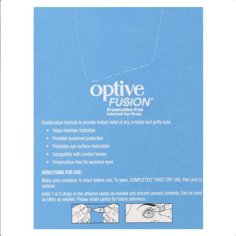 Optive Fusion Eye Drops 30 X 0.4mL