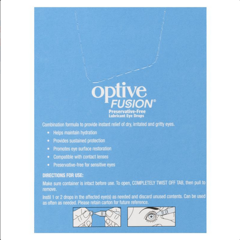 Optive Fusion Eye Drops 30 X 0.4mL