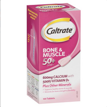 Load image into Gallery viewer, Caltrate Bone &amp; Muscle 50+ 100 Tablets