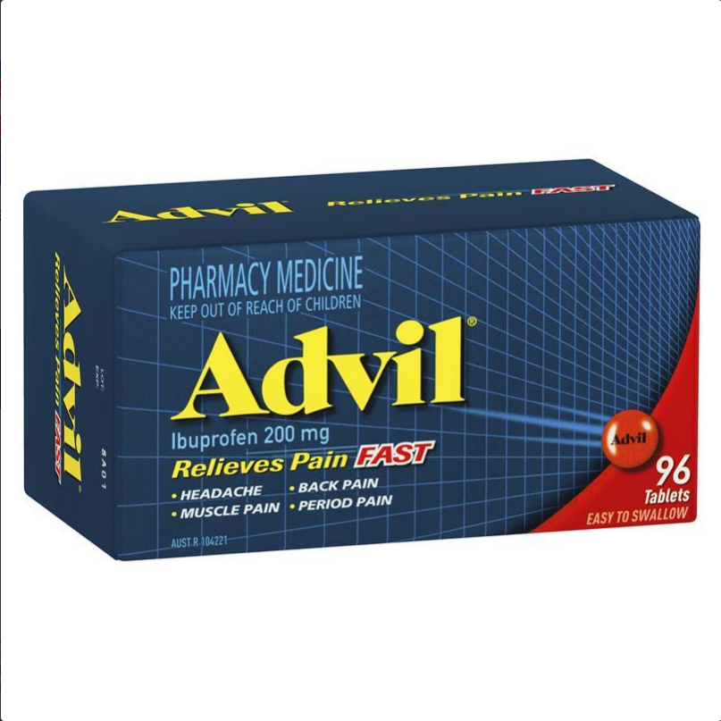 Advil 96 Tablets (Limit ONE per Order)