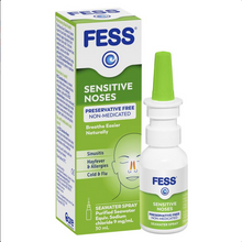Load image into Gallery viewer, Fess Sensitive Noses Saline Nasal Spray 30mL