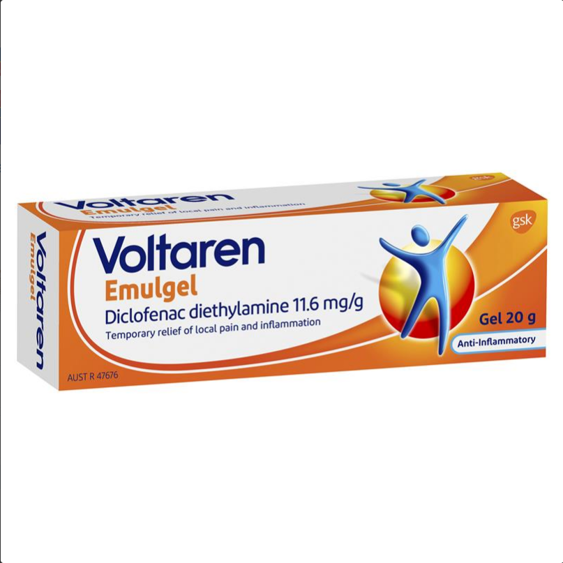 Voltaren Emulgel Muscle and Back Pain Relief 20g – Better Value Pharmacy