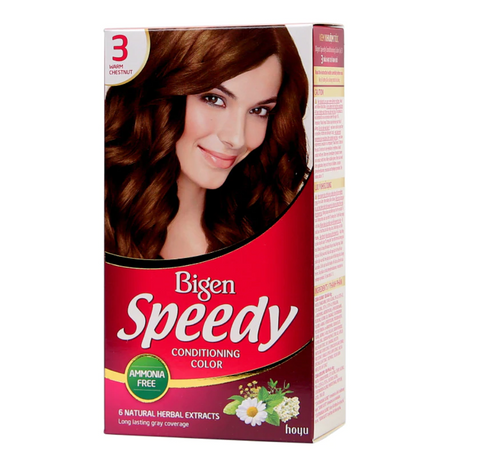 Hoyu Bigen Speedy Conditioning Color 80g - No. 3 Warm Chestnut