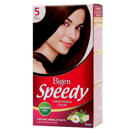 Hoyu Bigen Speedy Conditioning Color 80g - No. 5 Deep Chestnut