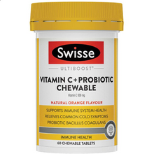 Load image into Gallery viewer, Swisse Vitamin C + Probiotic Chewable 60 Chewable Tablets
