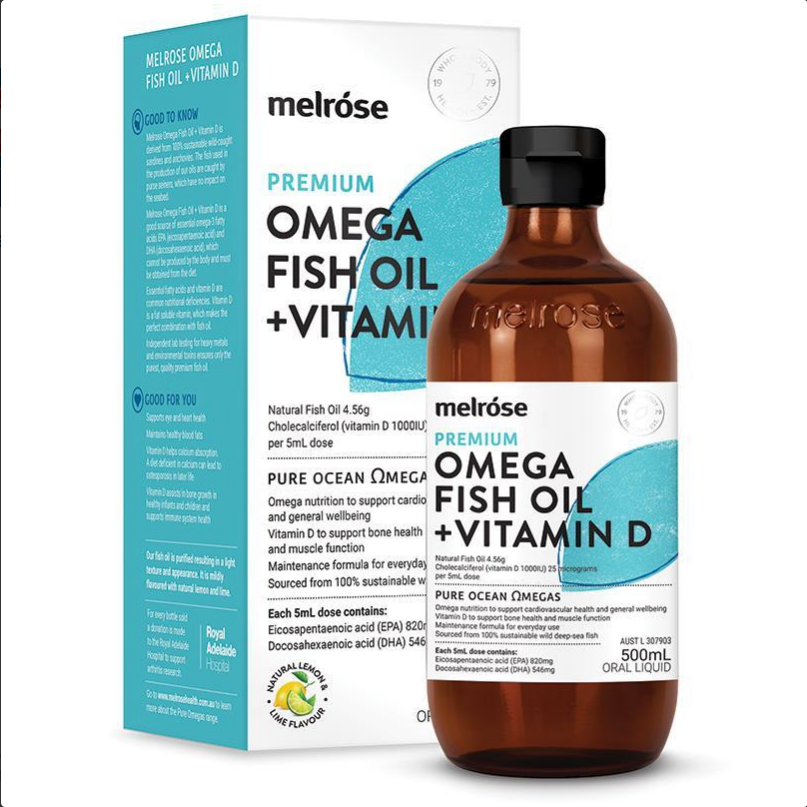 Melrose Fish Oil & Vitamin D 500mL