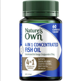 Nature's Own 4 in 1 Concentrated Fish Oil 60 Capsules
