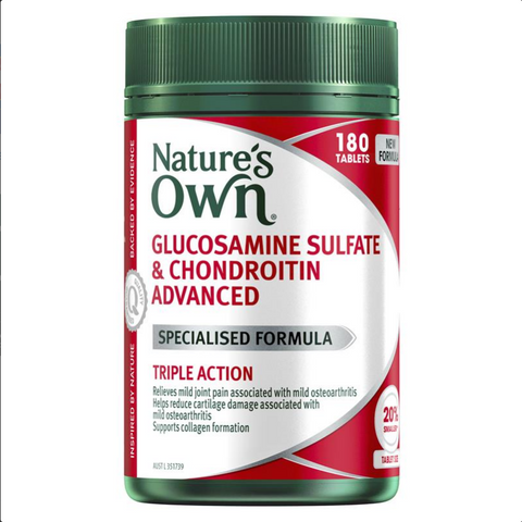 Nature's Own Glucosamine Sulfate & Chondroitin Advanced 180 Tablets
