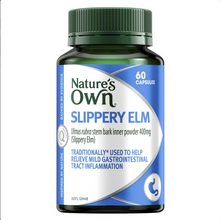 Load image into Gallery viewer, Nature&#39;s Own Slippery Elm 400mg 60 Capsules