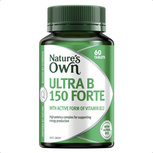 Load image into Gallery viewer, Nature&#39;s Own Ultra B 150 Forte - Vitamin B - 60 Tablets