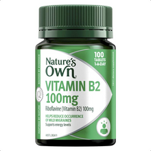 Load image into Gallery viewer, Nature&#39;s Own Vitamin B2 100mg - Vitamin B - 100 Tablets