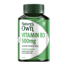 Load image into Gallery viewer, Nature&#39;s Own Vitamin B3 500mg - Vitamin B - 120 Tablets