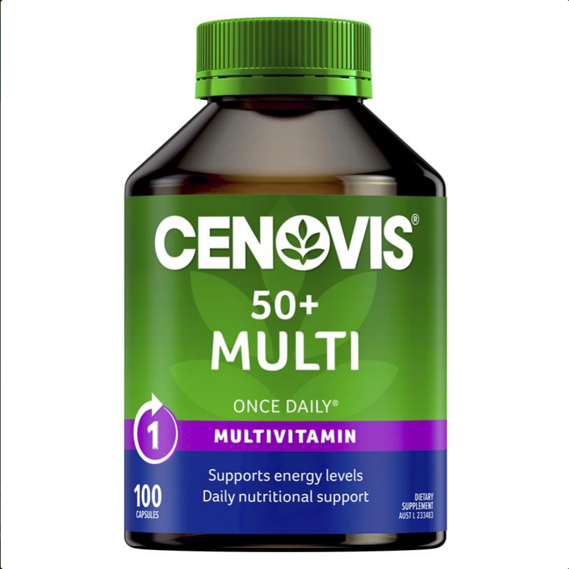 Cenovis 50+ Multi - Once-Daily Multivitamin - 100 Capsules