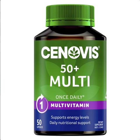 Cenovis 50+ Multi - Once-Daily Multivitamin - 50 Capsules