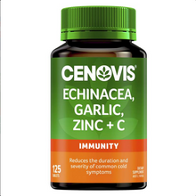 Load image into Gallery viewer, Cenovis Echinacea, Garlic, Zinc &amp; C - Contains Vitamin C - 125 Tablets