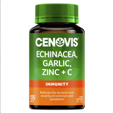 Cenovis Echinacea, Garlic, Zinc & C - Contains Vitamin C - 125 Tablets