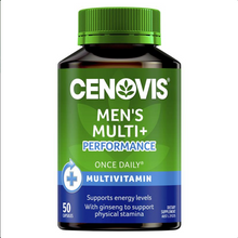 Load image into Gallery viewer, Cenovis Men&#39;s Multi + Performance - Once-Daily Multivitamin - 50 Capsules