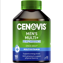 Load image into Gallery viewer, Cenovis Men&#39;s Multi + Performance - Once-Daily Multivitamin - 100 Capsules