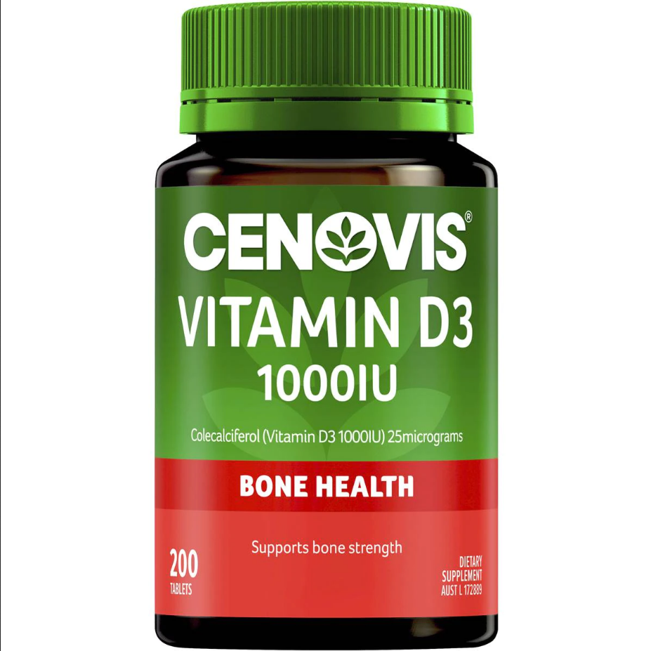 Cenovis Vitamin D3 1000IU - Vitamin D - 200 Tablets
