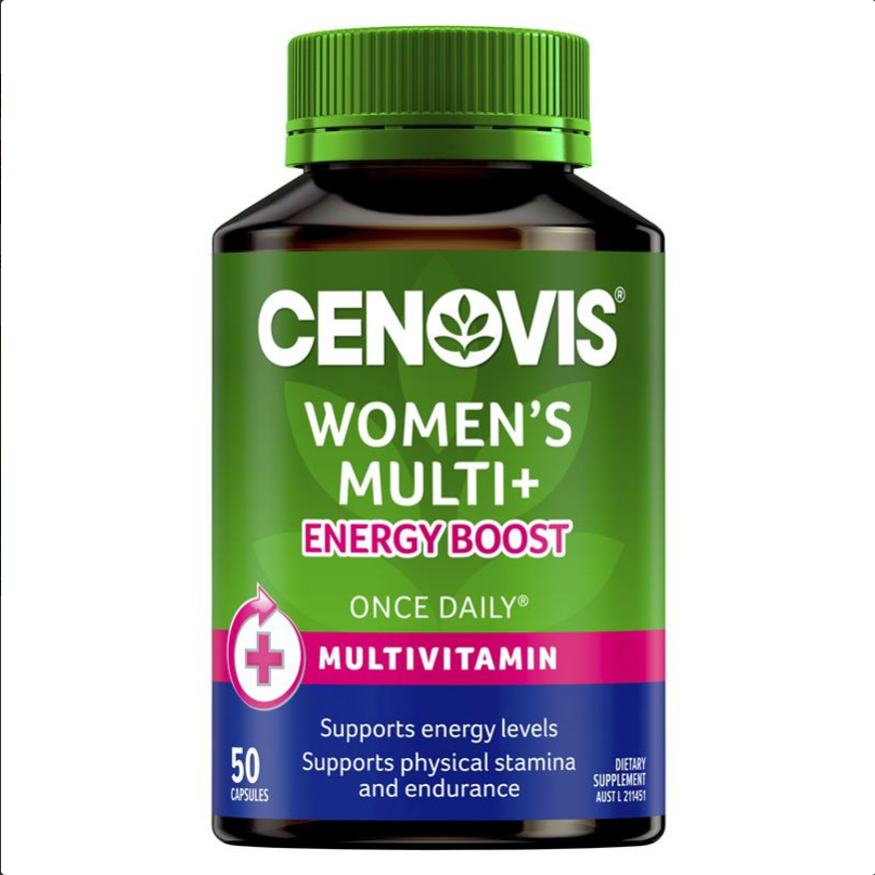 Cenovis Women's Multi + Energy Boost - Once-Daily Multivitamin - 50 Capsules