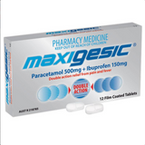 Maxigesic Double Action Combination Pain Relief 12 Tablets (Limit ONE per Order)