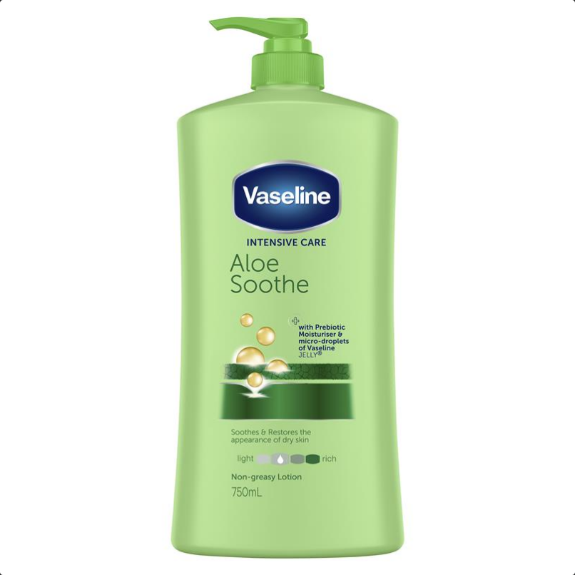 Vaseline Intensive Care Body Lotion Aloe Soothe 750mL