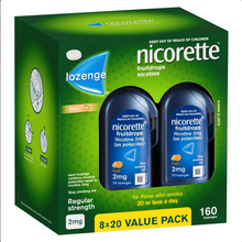 Load image into Gallery viewer, Nicorette Quit Smoking Cooldrops Fresh Fruit Lozenges 2mg 160 Pieces