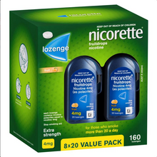 Load image into Gallery viewer, Nicorette Quit Smoking Cooldrops Fresh Fruit Lozenges 4mg 160 Pieces