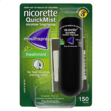 Load image into Gallery viewer, Nicorette Quit Smoking QuickMist Mouth Spray Freshmint 150 Sprays (13.2mL x 1)