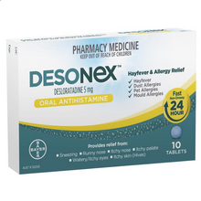 Load image into Gallery viewer, Desonex Allergy &amp; Hayfever 5mg 10 Tablets (Limit ONE per Order)